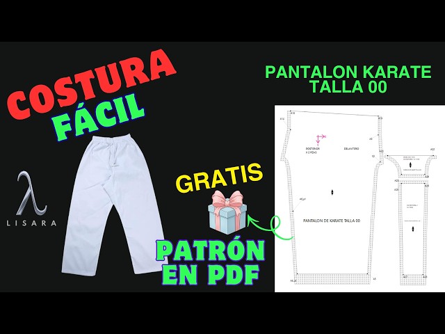 KARATE PANTS Step-by-step pattern
