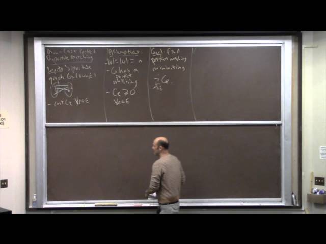 A Second Course in Algorithms (Lecture 5: Minimum-Cost Bipartite Matching)