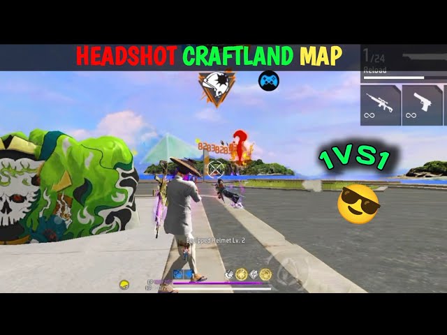 1vs1 Only Headshot Craftland Map | Free Fire Only Headshot Craftland Map - Garena Free Fire