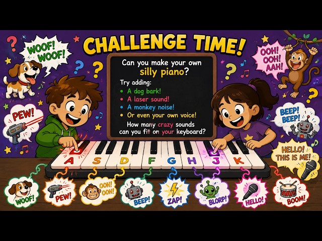 Make a Silly Sound Piano in Python 🎹 | Fun Pygame Project for Kids