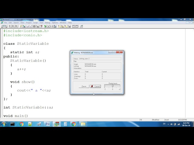 Static Variable In C++