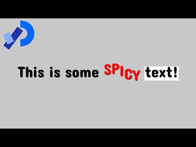 EASY animated text with SPICY TEXT (Processing Library)