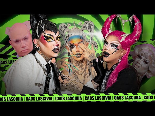 Who is who? 😳 @CaosLascivia and Calypso transform into each other 💄🔥 | Chaos on Stage