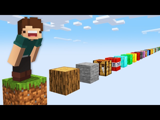 Minecraft, but there's Infinite One Blocks...