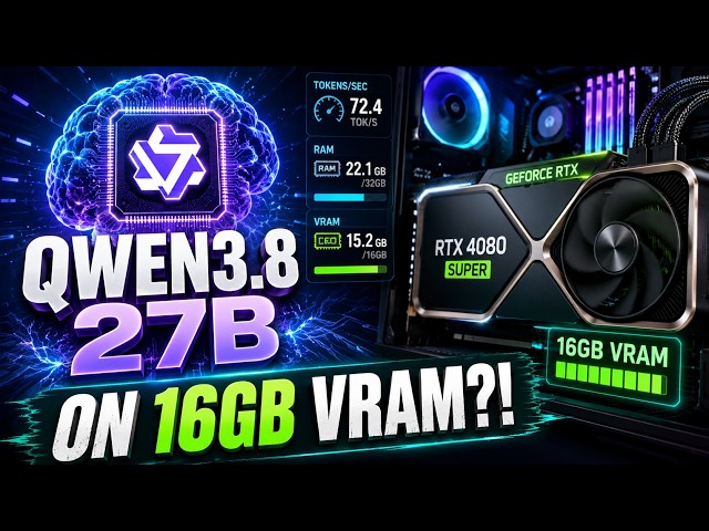 Qwen3.8 27B on an RTX 4080 SUPER – Can a Gaming PC Run It?