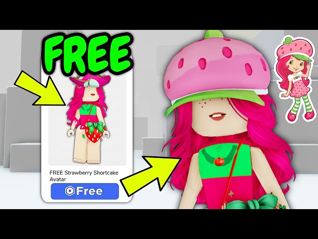 How to Get FREE STRAWBERRY SHORTCAKE AVATAR on ROBLOX!