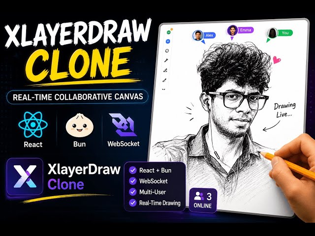 Exclair Draw Clone | React |Bun |websocket |By Rajagopal