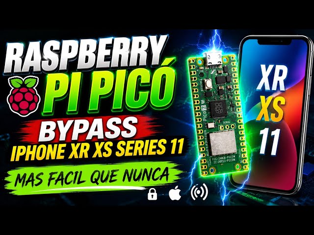 Raspberry pi picó 2😲✅️🔥BYPASS IPHONE XR - XS - SERIES 11 WINDOWS Y MAC 🔥✅️📱