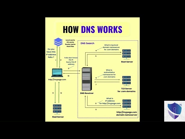 How DNS Works Step by Step | DNS Explained with Diagram (Beginner Friendly)