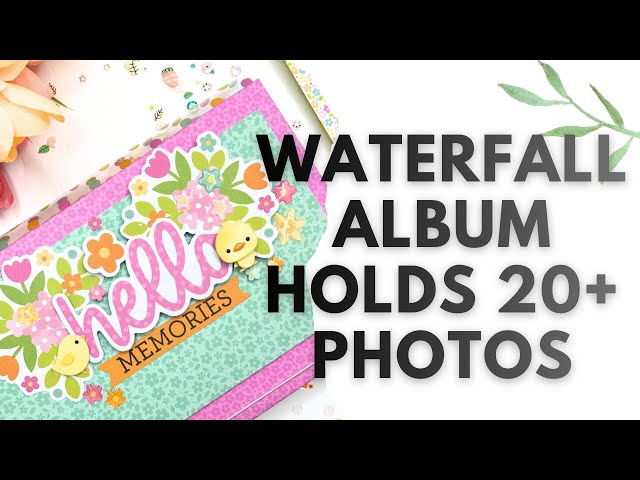 Waterfall Mini Album Tutorial Using Doodlebug Bunny Hop | Step-by-Step