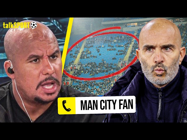 Gabby Agbonlahor CLASHES with Manchester City fans over EMPTY stadium!
