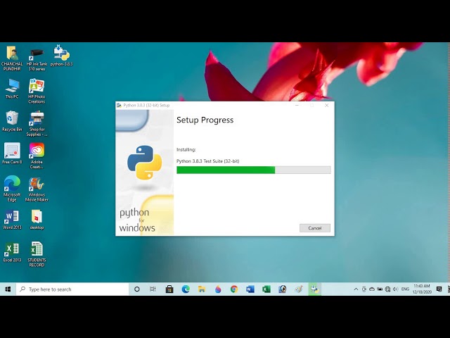 class 9 how to install python