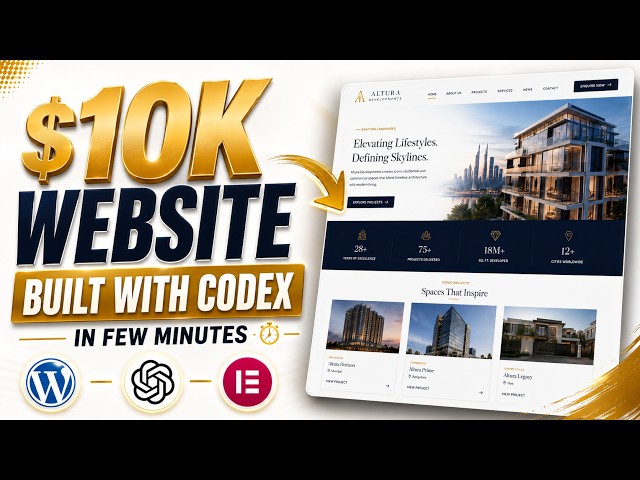 Build $10,000 Websites using Codex (Ultimate Guide)