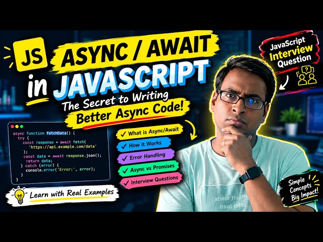🔥 Async/Await in JavaScript — The Secret to Writing Better Async Code! 🤯