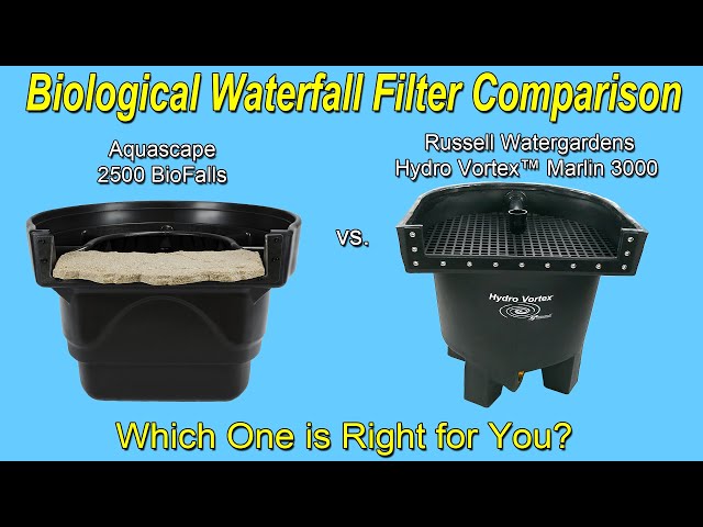 BioFalls vs Hydro Vortex: Biological Waterfall Filter Comparison (Aquascape vs Russell Watergardens)