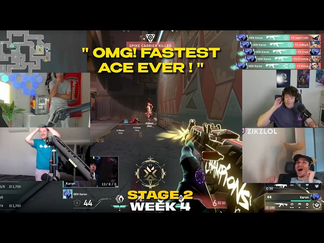 Valorant Streamers Reacts to The Best VCT Plays of Week #4