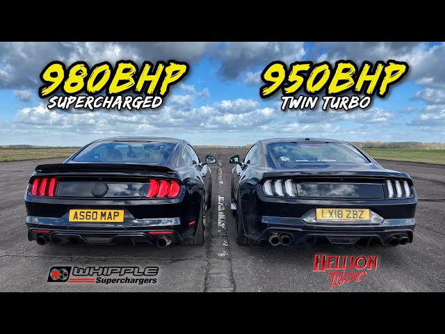 TWIN TURBO vs SUPERCHARGED.. 980BHP vs 950BHP FORD MUSTANG GT