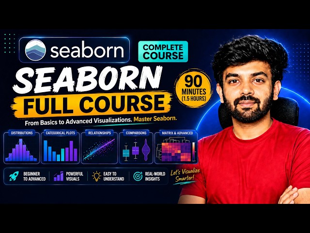 Seaborn Full Course in 90 Minutes | Python for AI & Data Science | Tamil