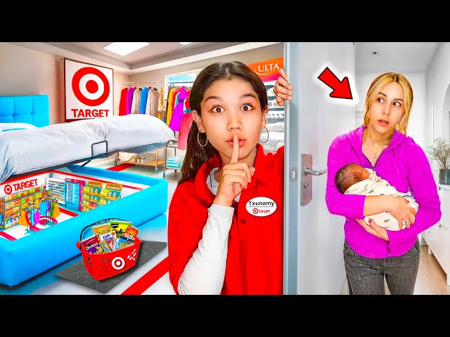 I Built a SECRET Target in My Room and Hid it from my Mom!