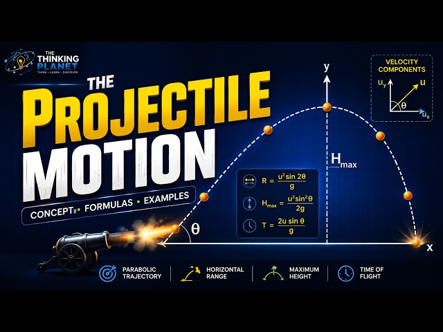 Projectile Motion Complete Concept | 2D Motion in Physics