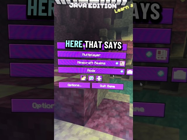 This is how to open mod menu in Minecraft #yukiiy016 #minecraft
