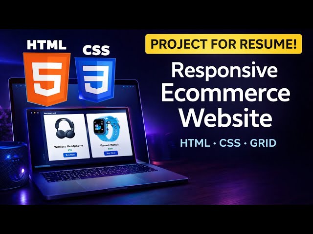 "Build a Professional Responsive Website with CSS Grid & Flexbox | 2026 Tutorial"