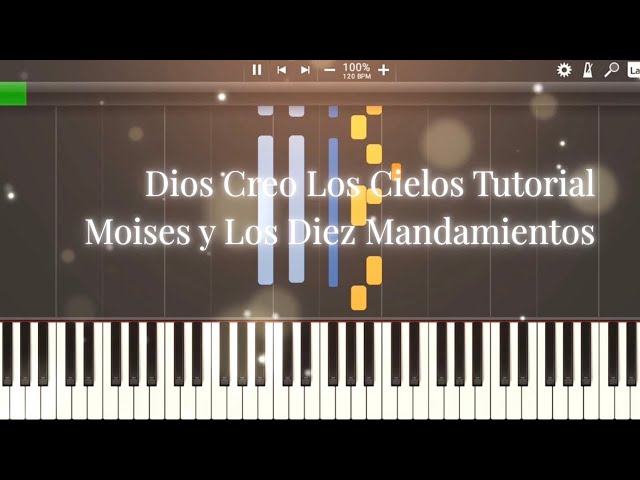 Dios Creó Los Cielos - From Moises y Los Diez Mandamientos (Piano Tutorial)