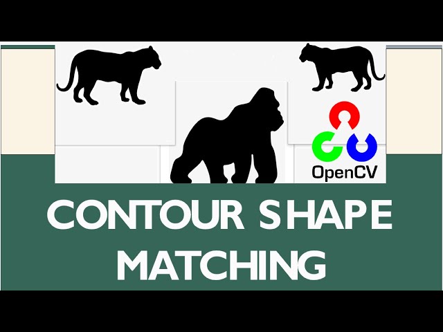 Matching image contour Shapes | OpenCV Tutorial | Computer Vision