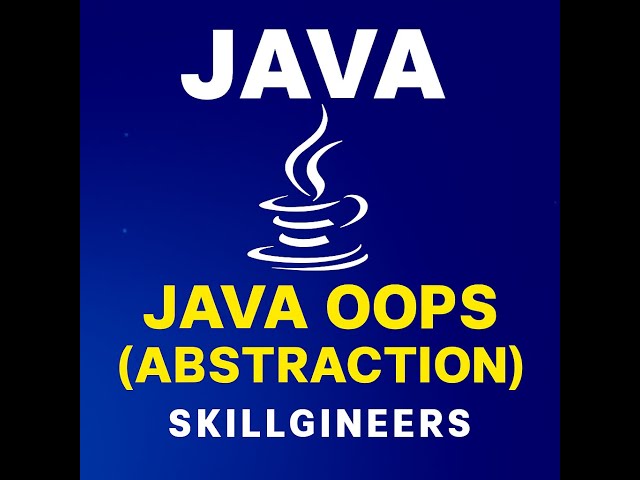 Java OOPs Concept | Abstraction in Java Explained with Examples