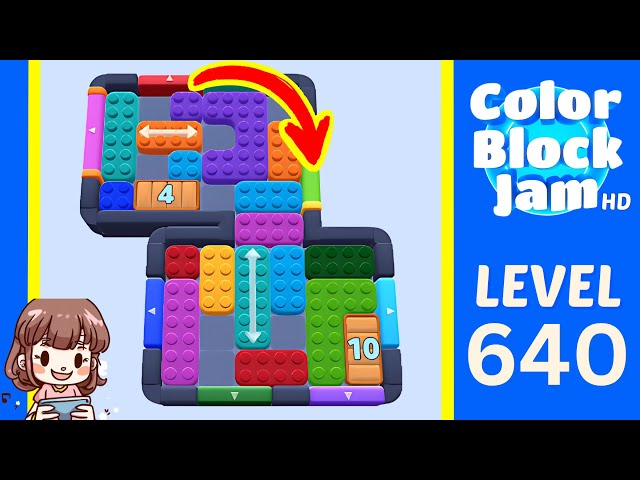 Color Block Jam Level 640 Solution Walkthrough