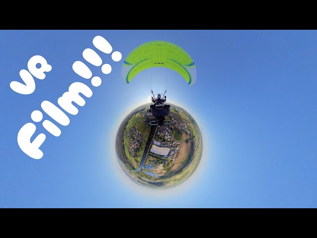 VR Film!!!  Flug mit dem Motorschirmtrike - sieh dich um als ob du selbst dabei wärst!