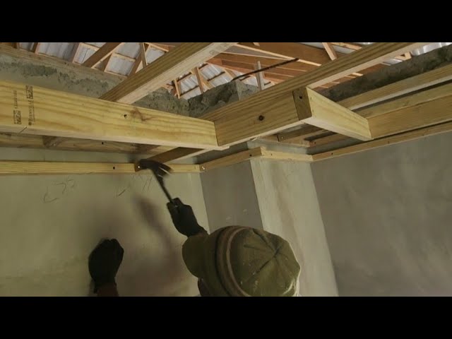 HOW TO PUT UP CEILING: WITH 2×2" AND 2×4"