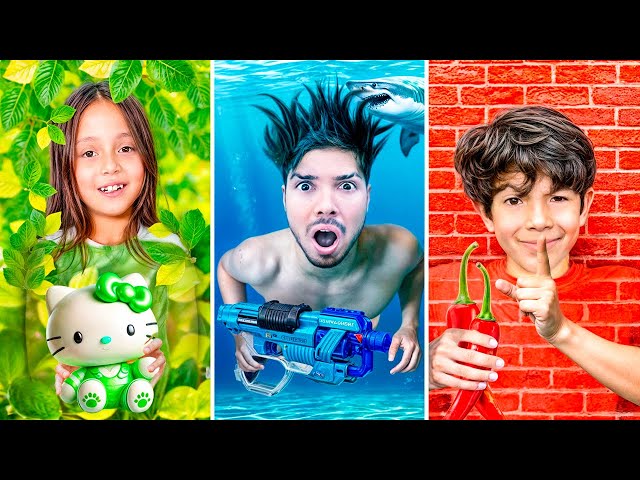 24 HOURS LIVING in ONLY ONE COLOR with THE KIDS!!
