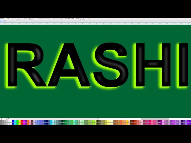 Typography effect in CorelDRAW | Coreldraw tutorial | Designing tips & tricks | Graphic design