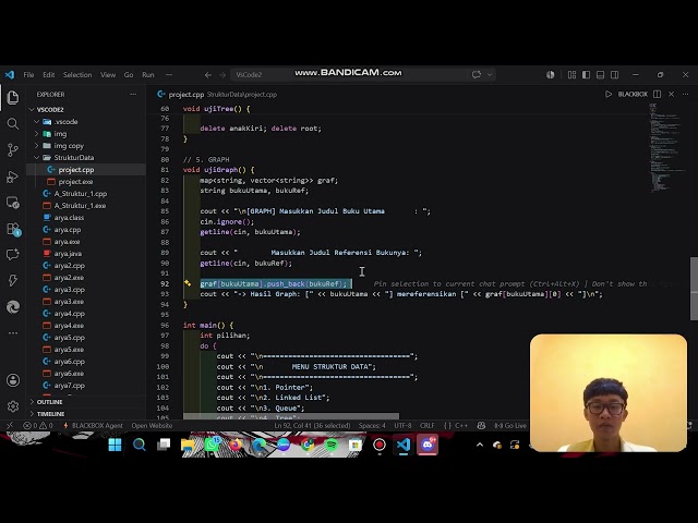 Project Struktur Data - STACK, QUEUE, POINTER, LINKED LIST, TREE DAN GRAPH
