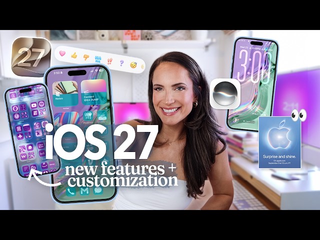 iOS 27: iphone customization, NEW features + hidden tricks! 📱✨