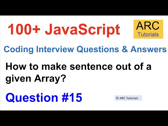 Javascript Coding Interview Questions - #15 | Javascript Coding Interview Questions Answers 2022