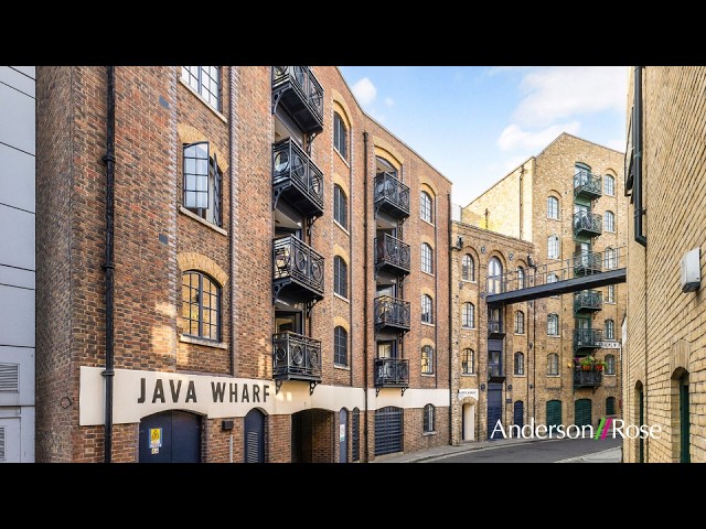 Inside a Waterfront Warehouse Apartment in Java Wharf, Shad Thames, with Balcony and Concierge