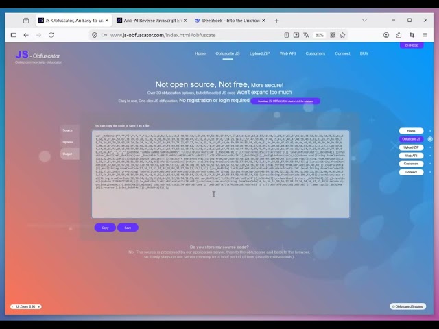 AI resistant JavaScript encryption
