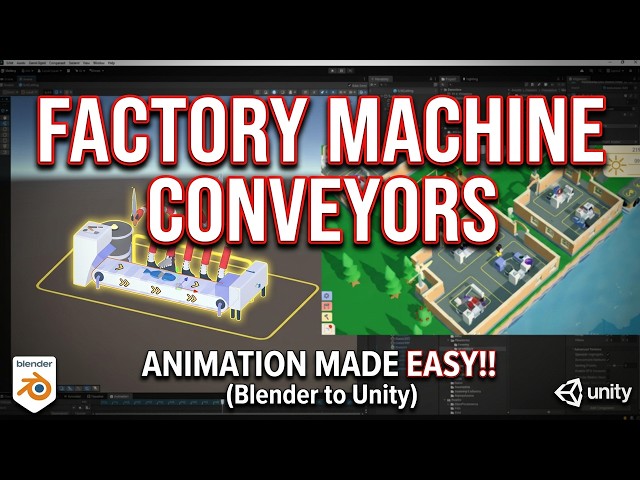 Conveyor Belt Animation Tutorial | Blender to Unity Game Engine