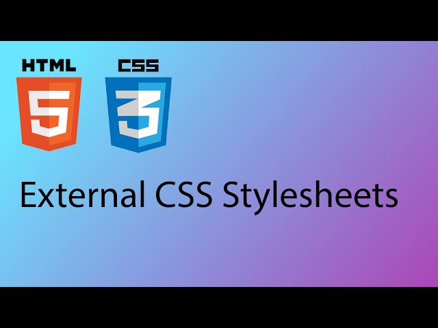HTML & CSS 2020 Tutorial 10 - Styling your website with external stylesheets (CSS)