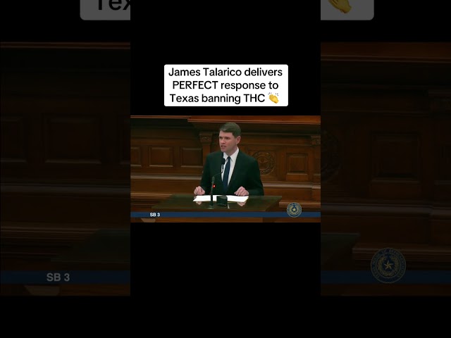 James Talarico delivers PERFECT response Texas banning THC