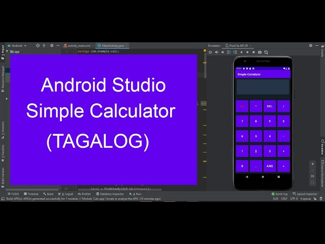 Android Studio (TAGALOG) - Simple Calculator