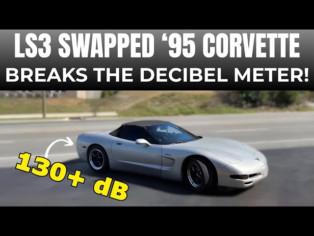 ¡El Chevy Corvette C5 con cambio LS3 rompe nuestro medidor de decibeles! ¡Más de 130 decibeles!