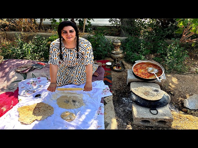 A Peaceful Day in an Iran Village| baking bread &Traditional Cooking; Daily Rural Life
