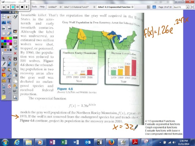 Mooney -  4.1 Exponential Functions - real world applications