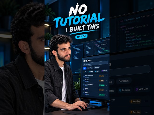 I Built This Without a Tutorial 😳 | Day 34