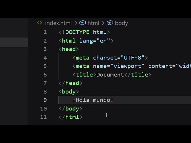 ¡Hola mundo! con HTML y CSS con Visual Studio Code.