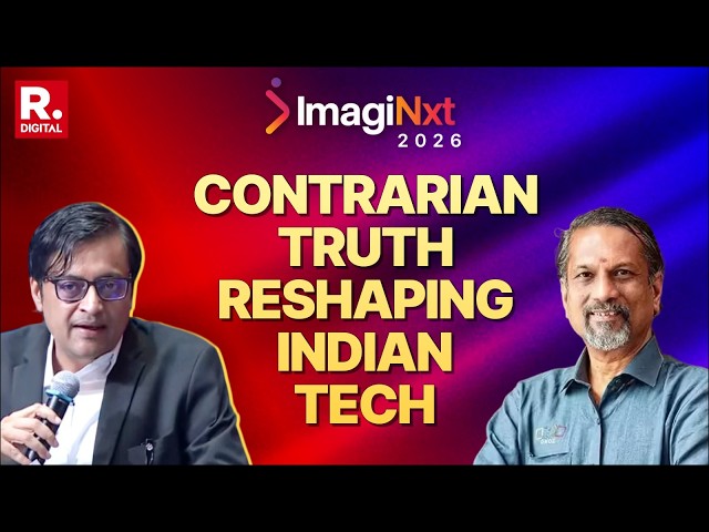 Zoho Founder Sridhar Vembu At ImagiNxt 2026 Summit | Exclusive With Arnab Goswami