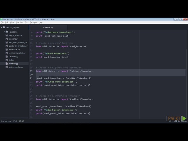 44   Preprocessing Data Using Tokenization